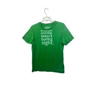 American Eagle Outfitters Green Vintage Fit T-Shirt "An Awkward Morning‎ Beats A